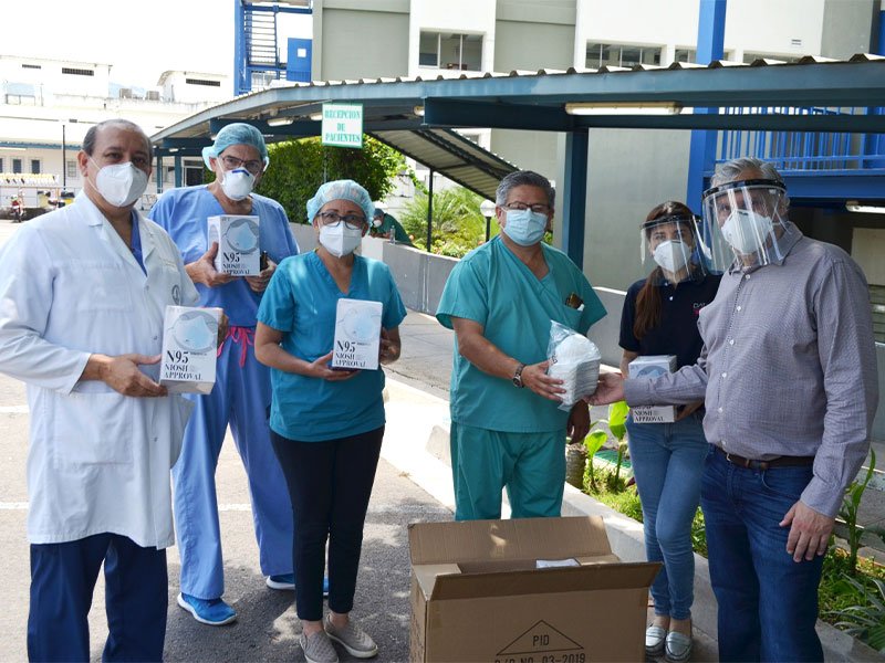 Entrega de Lotes de Mascarillas Hospital San Rafael 01